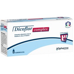 Dicoflor Complex Probiotici Per Difese Immunitarie 12 Flaconcini - Integratori di sali minerali e multivitaminici - 940424765...