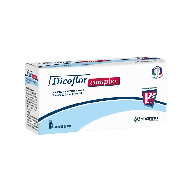 Dicoflor Complex Probiotici Per Difese Immunitarie 12 Flaconcini - Vitamine e sali minerali - 940424765 - Dicoflor - € 17,12