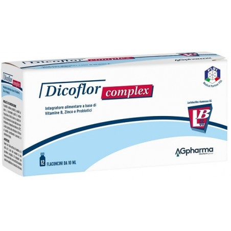 Dicoflor Complex Probiotici Per Difese Immunitarie 12 Flaconcini - Vitamine e sali minerali - 940424765 - Dicoflor - € 16,61