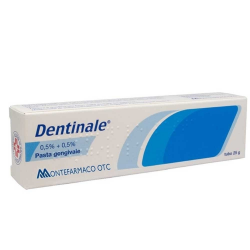 Dentinale 0,5% + 0,5% Pasta Gengivale 25 G - Dentizione bambini - 008891018 - Montefarmaco - € 10,36