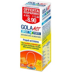 Act Gola Spray Forte Emolliente e Lenitivo 20 Ml - Integratori per apparato respiratorio - 979841071 - Linea Act - € 7,13