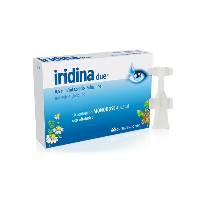 Iridina Due Collirio per Occhi Rossi e Irritati 10 Monodose - Colliri - 026630032 - Iridina - € 3,48