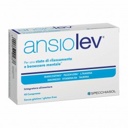 Ansiolev Integratore Per Le Funzioni Piscologiche 45 Compresse - Integratori per umore, anti stress e sonno - 983388606 - Ans...