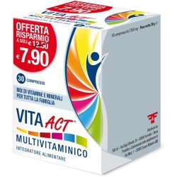 Act Multivitaminico Integratore Metabolismo Energetico 30 Compresse - Vitamine e sali minerali - 970540884 - Linea Act - € 4,64