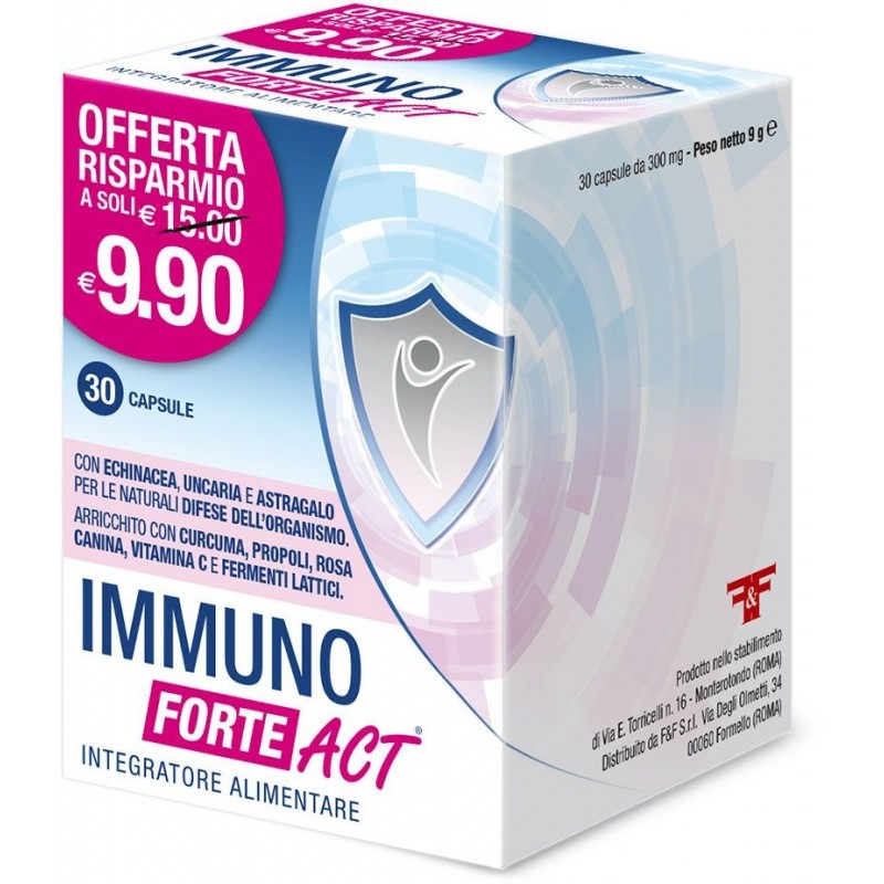 Act Immuno Forte Integratore Per Le Difese Immunitarie 30 Capsule Linea Act - 1