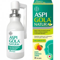 Aspi Gola Natura Spray Albicocca Limone 20 Ml - Farmaci per tosse secca e grassa - 980772040 - Aspi Gola - € 9,46