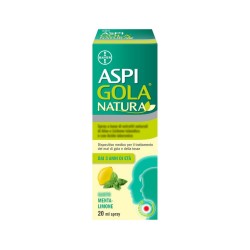 Aspi Gola Natura Spray Gola Menta E Limone 20 Ml - Integratori per mal di gola - 980772038 - Aspi Gola - € 8,71