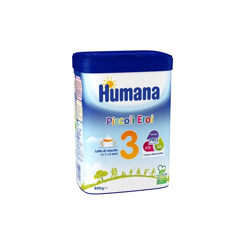 Humana 3 Latte Crescita 1-3 Anni 800 G - Latte in polvere e liquido per neonati - 942568229 - Humana - € 16,68