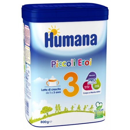 Humana 3 Latte Crescita 1-3 Anni 800 G - Latte in polvere e liquido per neonati - 942568229 - Humana - € 16,68