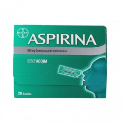 Aspirina 500 Mg Granulato 20 Bustine - Farmaci per dolori muscolari e articolari - 004763544 - Aspirina - € 10,36