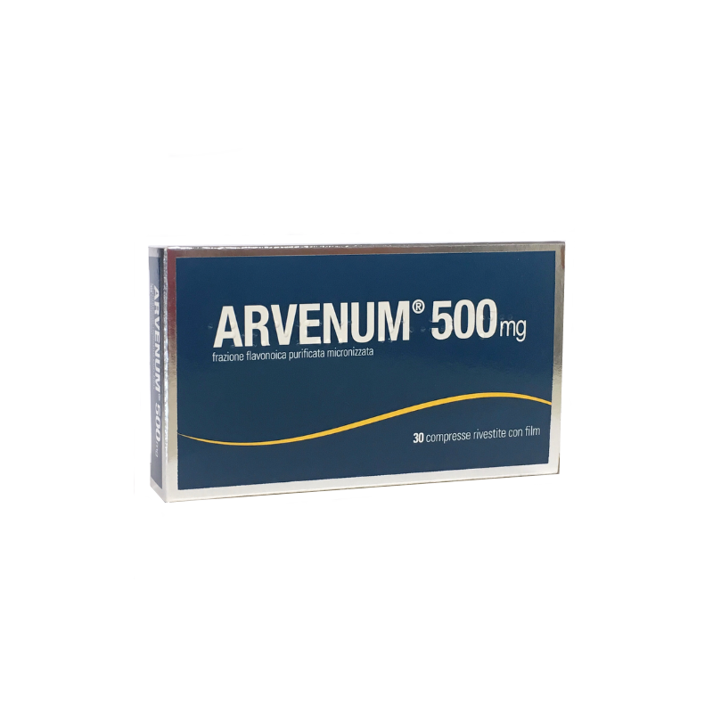 Arvenum 500 Mg Insufficienza Venosa 30 Compresse Rivestite Con Film - Farmaci per gambe pesanti e microcircolo - 024552022 - ...