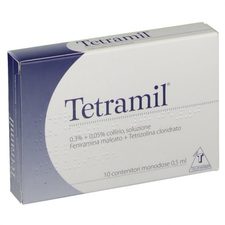 Tetramil 0,3%+0,05% Collirio 10 Flaconcini - Gocce oculari - 017863034 - Tetramil - € 9,63