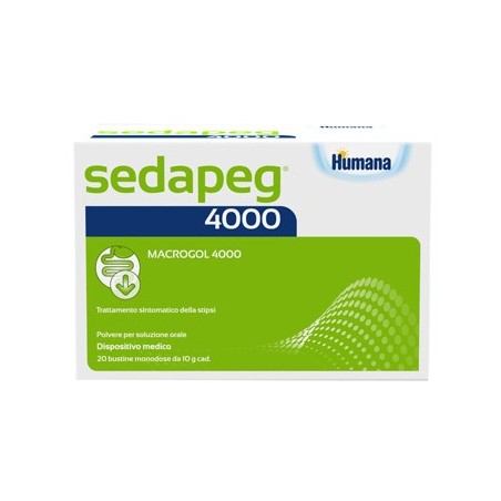 Humana Italia Sedapeg 4000 20 Bustine Monodose X 10g Humana - Colon irritabile - 943176949 - Humana - € 13,38