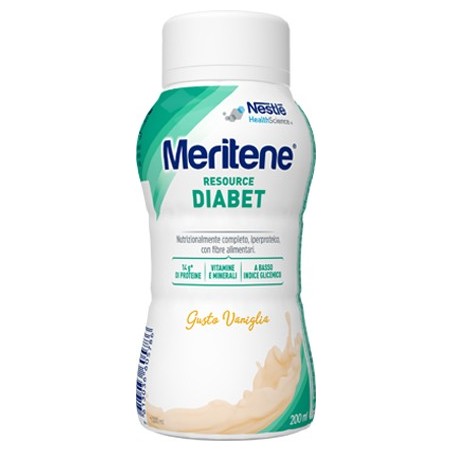 Meritene Resource Diabet Vaniglia Alimento Iperproteico 200 Ml - Integratori e alimenti - 975084120 - Meritene - € 4,07