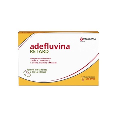 Valderma Adefluvina Retard 30 Compresse - Integratori per pelle, capelli e unghie - 930045366 - Valderma - € 24,92