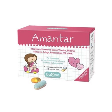 Steve Jones Amantar Integratore Per Allattamento 20 Compresse + 20 Capsule - Integratori bambini e neonati - 978244679 - Buon...