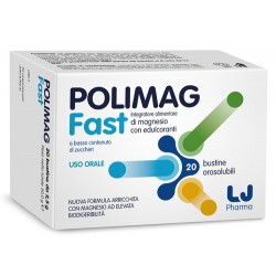 Polimag Fast Integratore di Magnesio 20 Bustine Orosolubili - Vitamine e sali minerali - 932239080 - Farmitalia Ind. Chim. Fa...