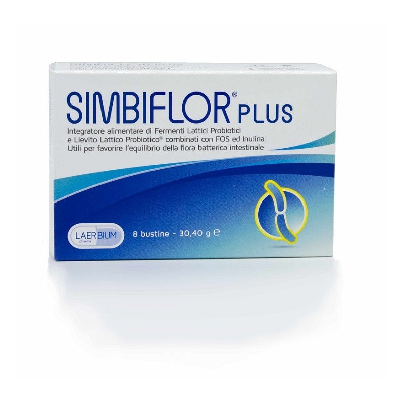 Laerbium Pharma Simbiflor Plus 8 Bustine - Integratori di fermenti lattici - 982759538 - Laerbium Pharma - € 14,62
