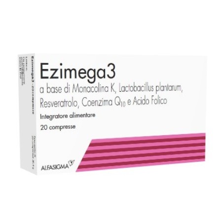 Ezimega3 Equilibrio Intestinale e Cardiovascolare 20 compresse Alfasigma - 1 Ezimega3 Equilibrio Intestinale e Cardiovascolare 20 compresse Alfasigma - 1