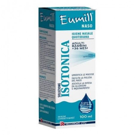 Eumill Naso Spray Soluzione Isotonica 100 Ml - Soluzioni Ipertoniche - 935760595 - Eumill - € 9,88