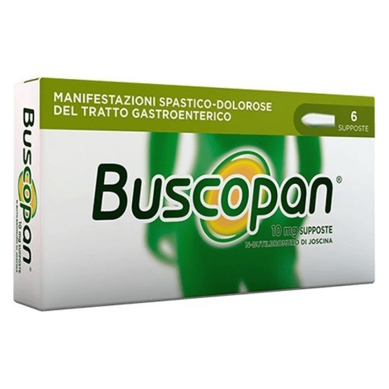 Buscopan Trattamento Dolore Del Tratto Gastroenterico 6 Supposte - Farmaci per dolori addominali - 006979049 - Buscopan - € 7,83