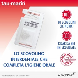Tau-Marin Scovolino Ricambio Cilindrico 10 Scovolini - Fili interdentali e scovolini - 909303265 - Tau-marin - € 4,50
