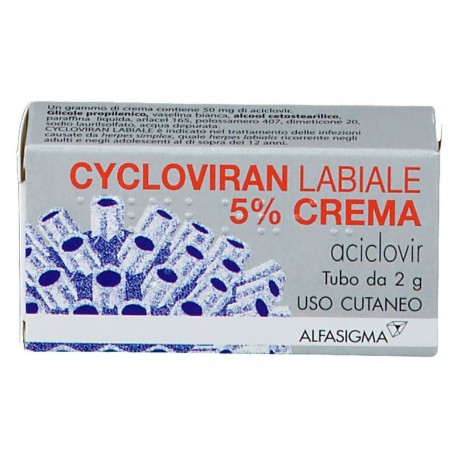 Cycloviran Labiale 5% Crema Per Herpes 2 G - Farmaci per herpes labiale - 038902019 - Cycloviran - € 5,76