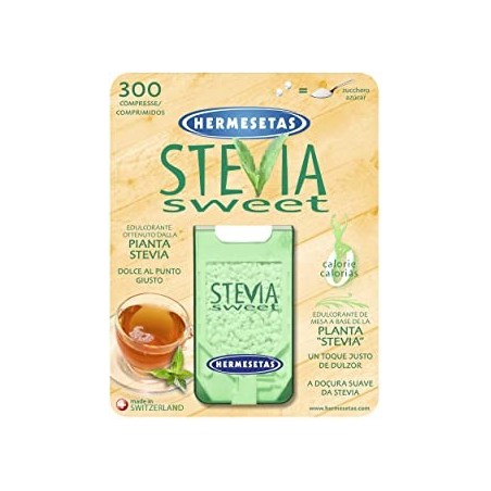 Hermesetas Stevia Dolcificante 300 Compresse - Dolcificanti ed edulcoranti - 922327162 - Hermesetas - € 6,77