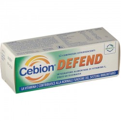Cebion Defend 12 Compresse Effervescenti - Integratori per difese immunitarie - 902494184 - Dompe' Farmaceutici - € 7,08
