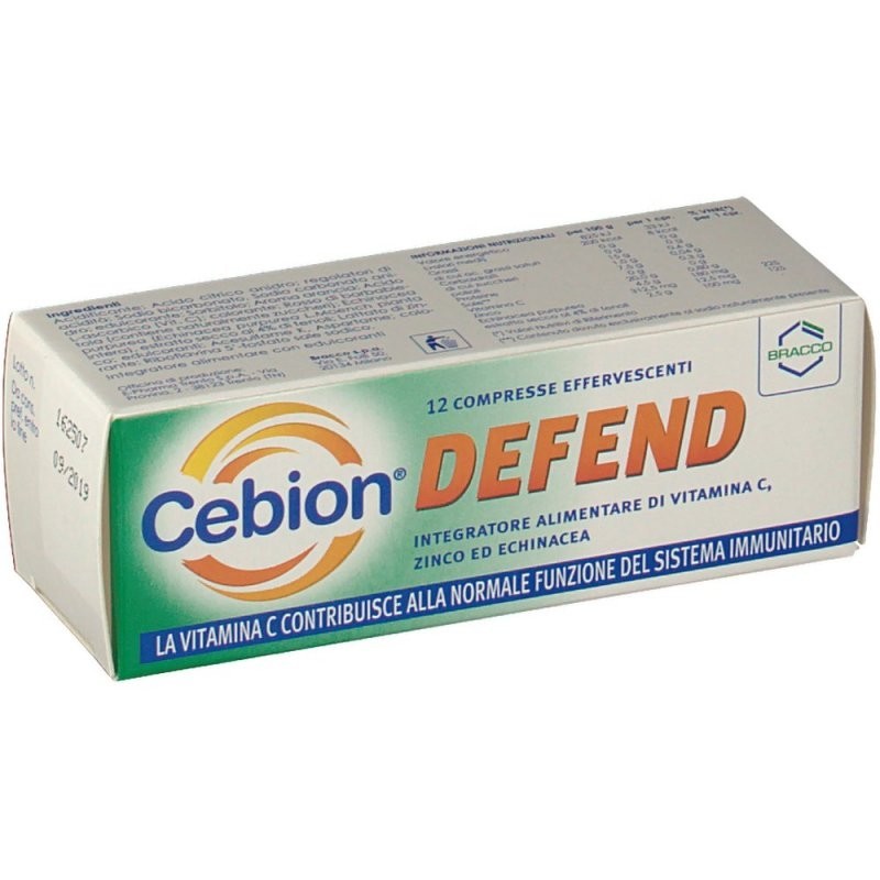 Cebion Defend 12 Compresse Effervescenti - Integratori per difese immunitarie - 902494184 - Dompe' Farmaceutici - € 7,60
