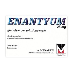 Enantyum 25 Mg Granulato Per Dolori Muscolari E Articolari 10 Bustine - Farmaci per dolori muscolari e articolari - 033656214...