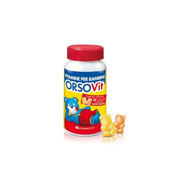 Orsovit Caramelle Gommose Vitamina Bambini Senza Glutine 60 Pezzi - Caramelle - 902535994 - Sanoclin - € 7,99