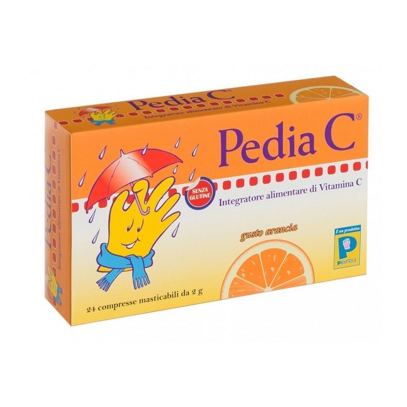Pediatrica Pedia C Arancia 24 Compresse Masticabili - Vitamine e sali minerali - 902890108 - Pediatrica - € 11,80