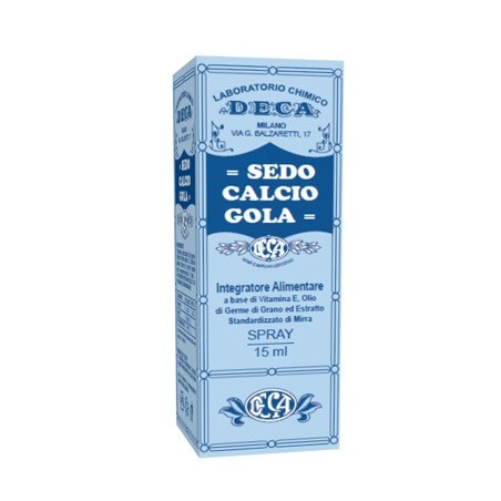 Deca Laboratorio Chimico Sedo Calcio Gola Spray 15 Ml - Prodotti fitoterapici per raffreddore, tosse e mal di gola - 90378784...