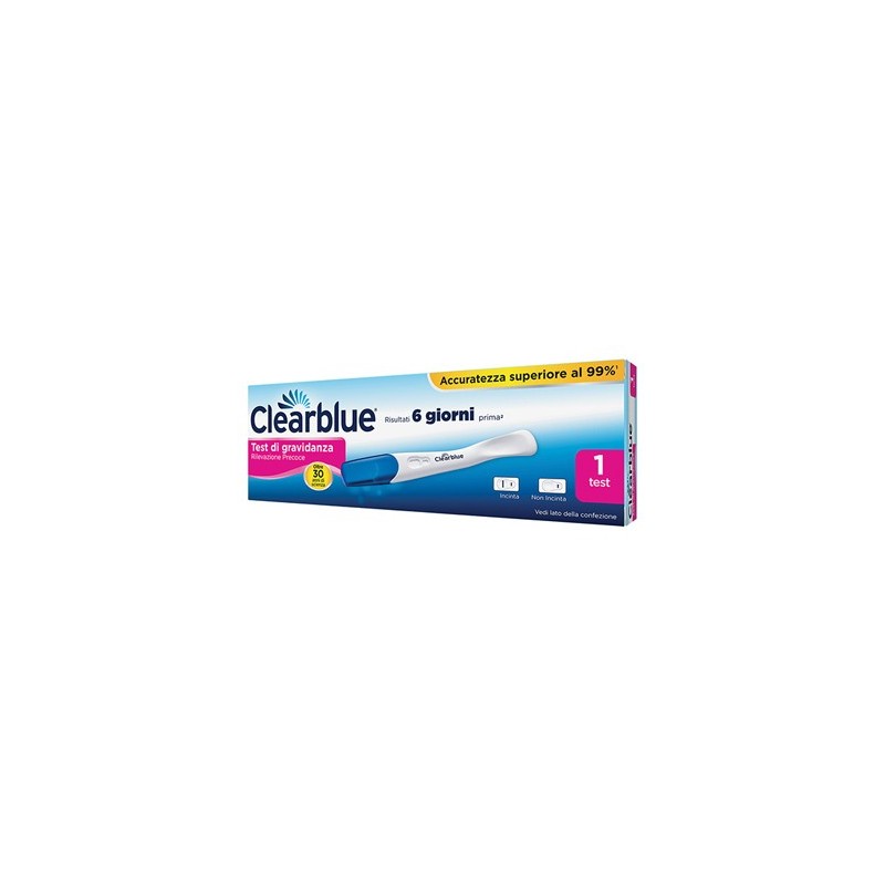 Clearblue Test Di Gravidanza Rivelazione Precoce 1 Test - Test di gravidanza - 971260308 - Clearblue - € 5,03
