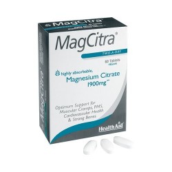 Healthaid Italia Magcitra Magnesio Citrato 60 Compresse - Vitamine e sali minerali - 920965807 - Healthaid Italia - € 25,39