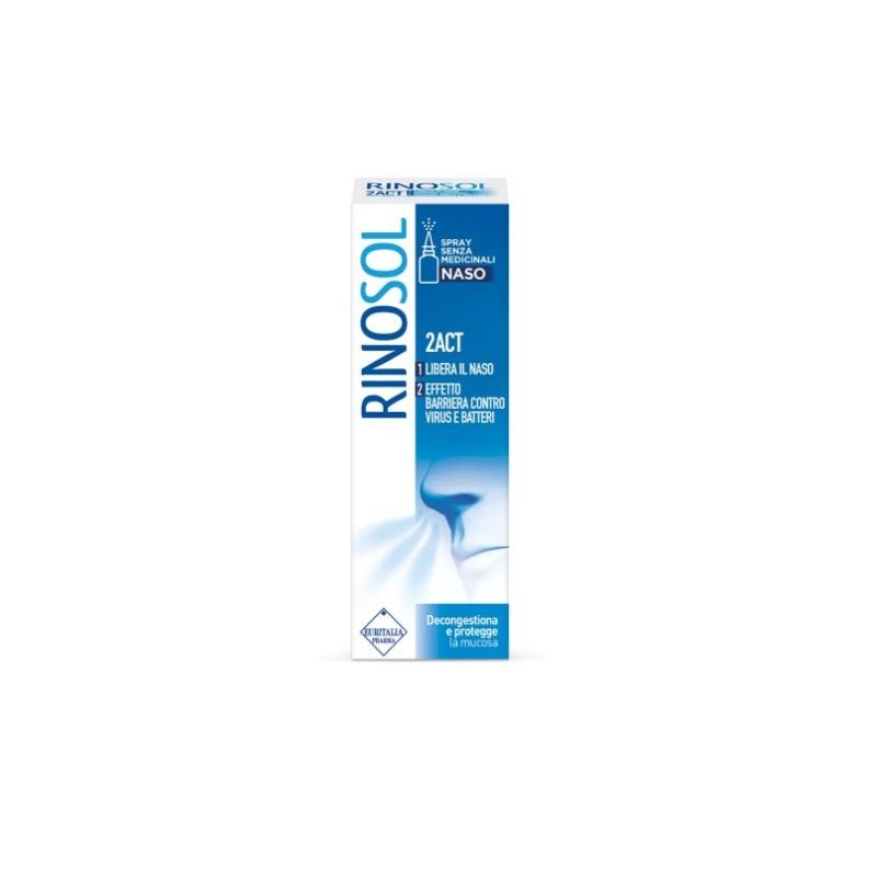 Euritalia Pharma Spray Nasale Rinosol 2act 15 Ml - Soluzioni Isotoniche - 926047438 - Euritalia Pharma - € 7,91