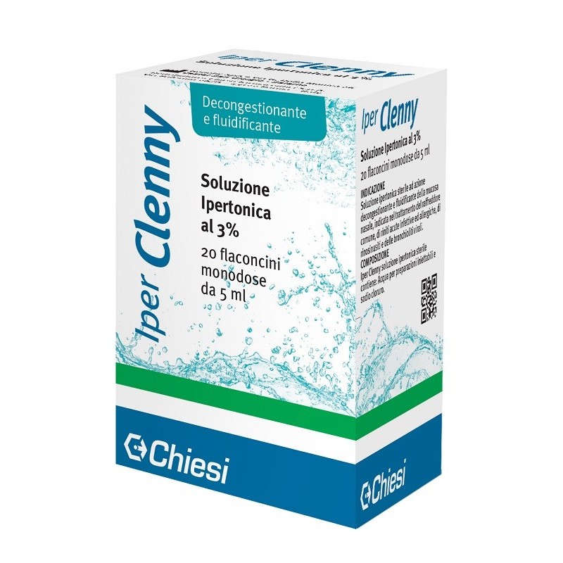 Chiesi Farmaceutici Iper Clenny Soluzione Ipertonica Monodose 20 Flaconi 2 Ml - Soluzioni Ipertoniche - 927117251 - Clenny - ...