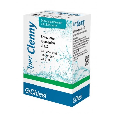 Chiesi Farmaceutici Iper Clenny Soluzione Ipertonica Monodose 20 Flaconi 2 Ml - Soluzioni Ipertoniche - 927117251 - Clenny - ...