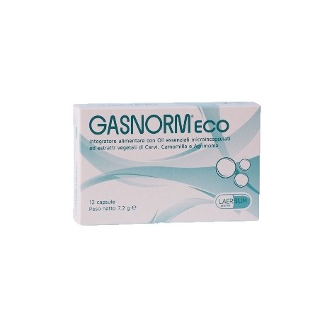 Laerbium Pharma Gasnorm Eco 12 Capsule - Integratori - 934704154 - Laerbium Pharma - € 12,50