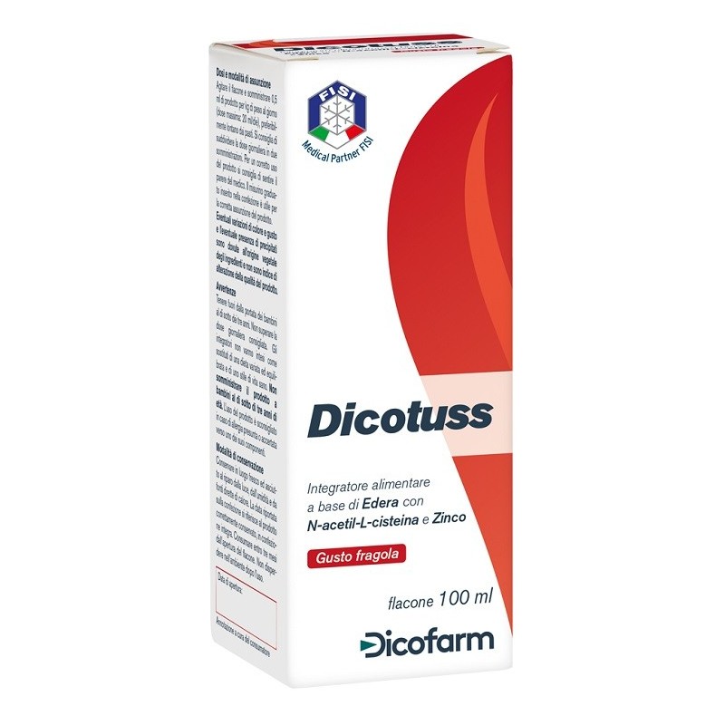 Dicofarm Dicotuss 100 Ml - Prodotti fitoterapici per raffreddore, tosse e mal di gola - 939372809 - Dicofarm - € 16,50