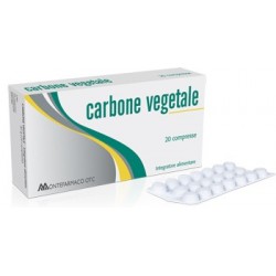 Montefarmaco OTC Carbone Vegetale 40 Compresse - Integratori per regolarità intestinale e stitichezza - 901130233 - Montefarm...