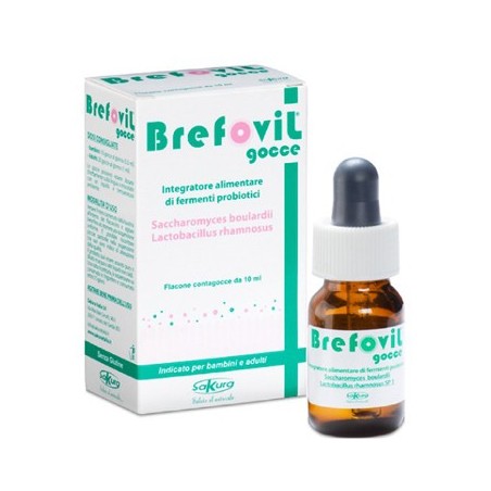 Sakura Italia Brefovil Gocce Flacone 10 Ml + 1 Bustina Senza Glutine Sakura Italia - 1 Sakura Italia Brefovil Gocce Flacone 10 Ml + 1 Bustina Senza Glutine Sakura Italia - 1