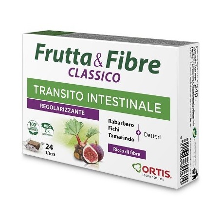 Ortis Laboratoires Pgmbh Frutta & Fibre Classico 24 Cubetti - Integratori per regolarità intestinale e stitichezza - 97620393...