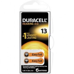 Duracell Easy Tab 13 Arancio Batteria Per Apparecchio Acustico 6 Pezzi - Apparecchi ed accessori acustici - 924799923 - Duracell