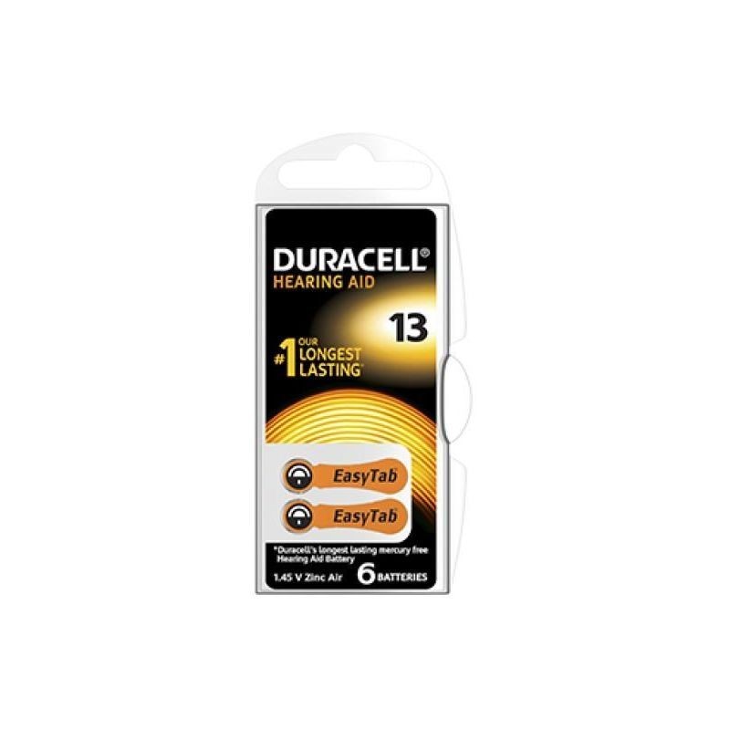 Duracell Easy Tab 13 Arancio Batteria Per Apparecchio Acustico 6 Pezzi - Apparecchi ed accessori acustici - 924799923 - Durac...