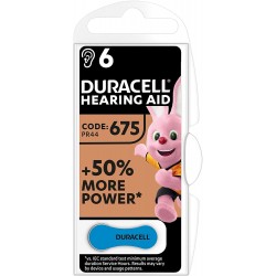 Duracell Easy Tab 675 Blu Batteria Per Apparecchio Acustico 6 Pezzi - Apparecchi ed accessori acustici - 924799859 - Duracell