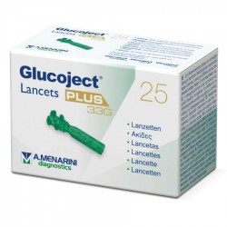 Glucoject Plus Lancette Pungidito 33 Gauge 25 Pezzi - Misuratori di diabete e glicemia - 932696673 - Glucoject
