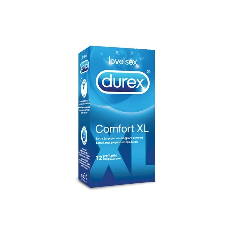 Durex Profilattico Comfort Xl 12 Pezzi - Profilattici e Contraccettivi - 912380007 - Durex - € 12,58