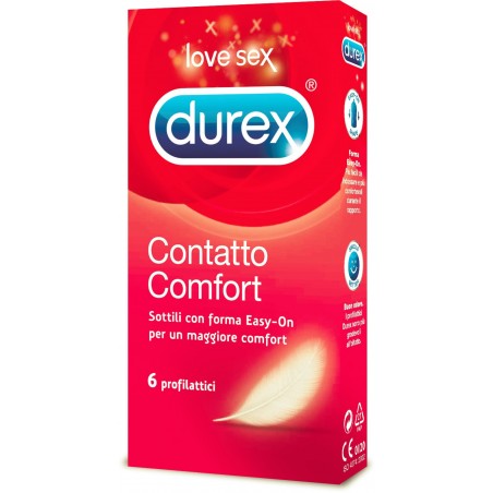 Durex Profilattico Contatto Comfort 6 Pezzi - Profilattici e Contraccettivi - 924893720 - Durex - € 6,50